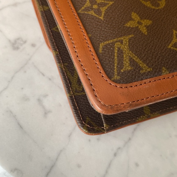 Louis Vuitton Dame Clutch Shoulder Great Condition Authentic Vintage Monogram - Picture 15 of 15